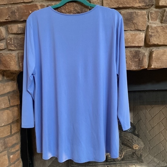 Preston & York light blue high-low blouse. Size XL - Picture 2 of 6